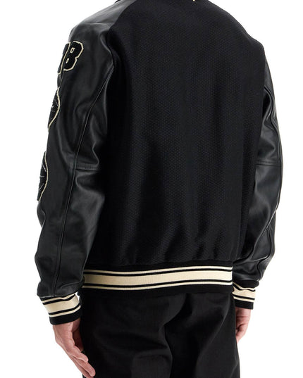 Golden Goose wool bomber jacket with patch details