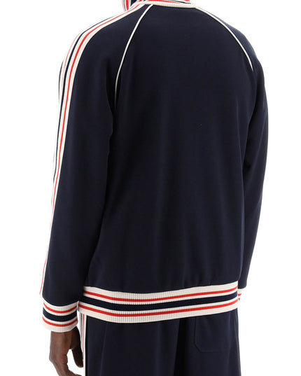 Golden goose "track sweatshirt with contrasting hem edges Black-Sweatshirt-Golden Goose-Urbanheer