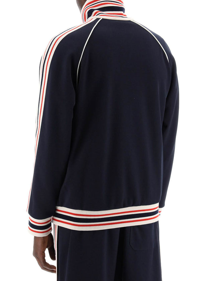 Golden goose "track sweatshirt with contrasting hem edges Black-Sweatshirt-Golden Goose-Urbanheer