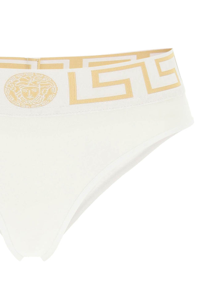 Greca Border Briefs-women > clothing > beachwear & underwear and nightwear > slips-Versace-Urbanheer