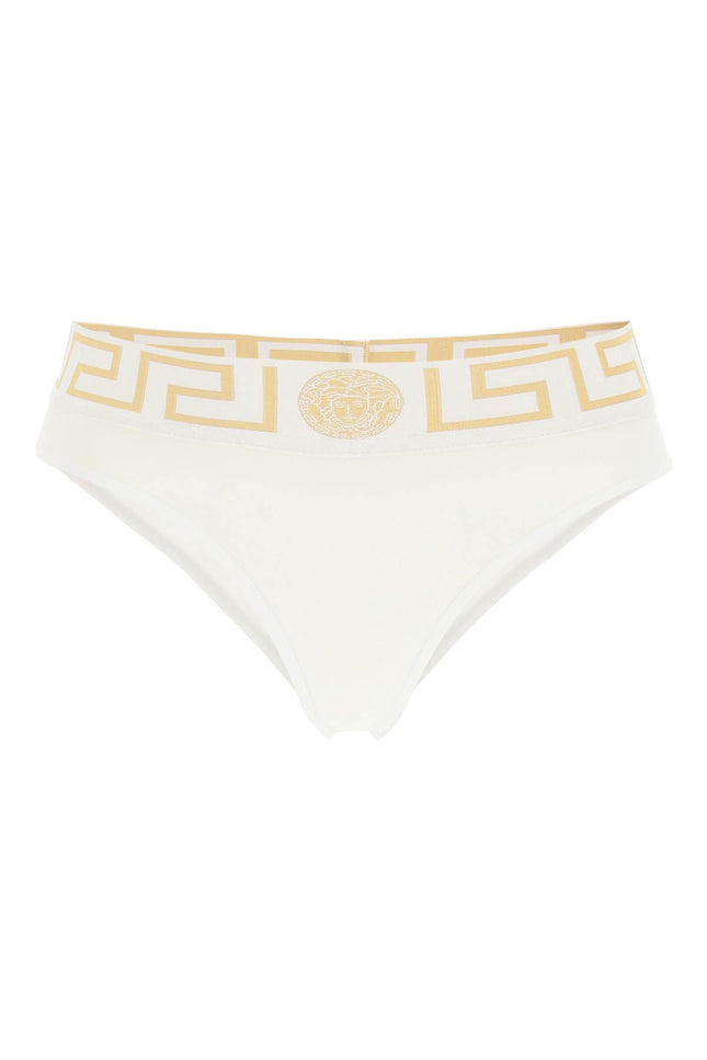 Greca Border Briefs-women > clothing > beachwear & underwear and nightwear > slips-Versace-Urbanheer