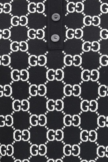 Gucci GG wool jacquard Polo Top