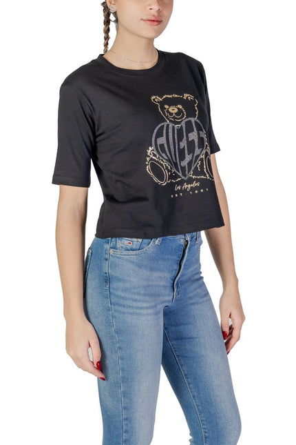 Guess Active Black Cotton Tops & T-Shirt