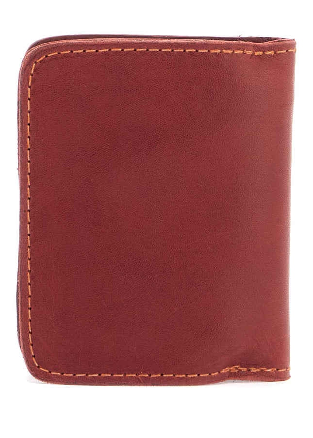 Guidi elegant red kangaroo leather wallet with card slots