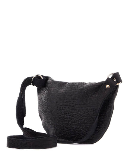 Guidi medium black horse leather bag with adjustable shoulder strap