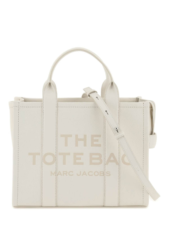 Marc Jacobs 'The Leather Small Tote Bag' White-Bags Handbags-Marc Jacobs-os-Urbanheer