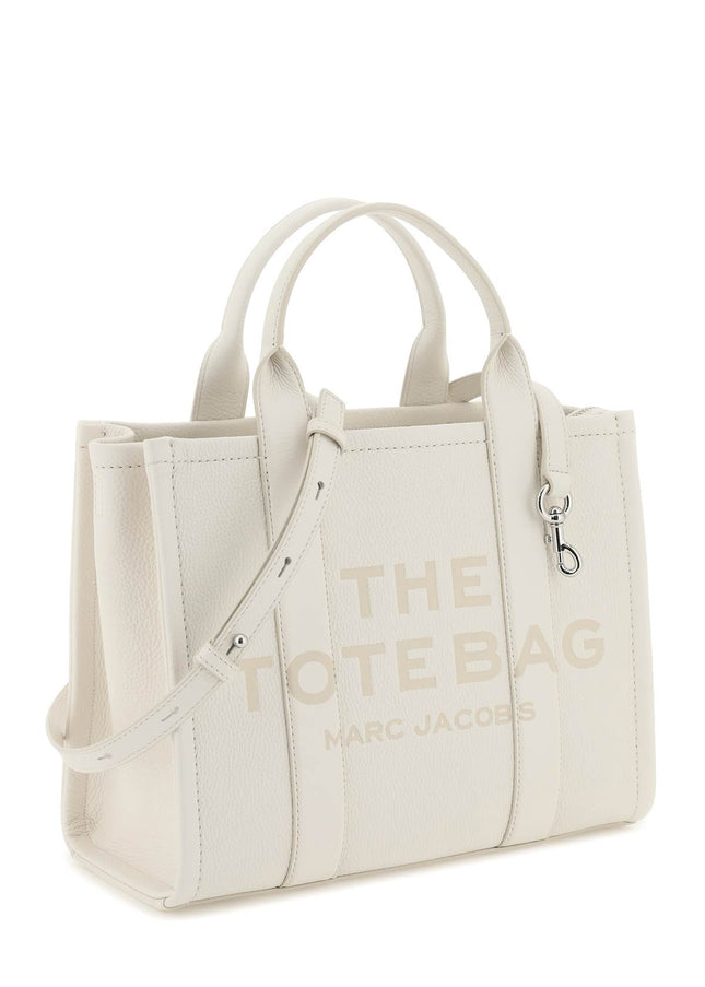 Marc Jacobs 'The Leather Small Tote Bag' White-Bags Handbags-Marc Jacobs-os-Urbanheer