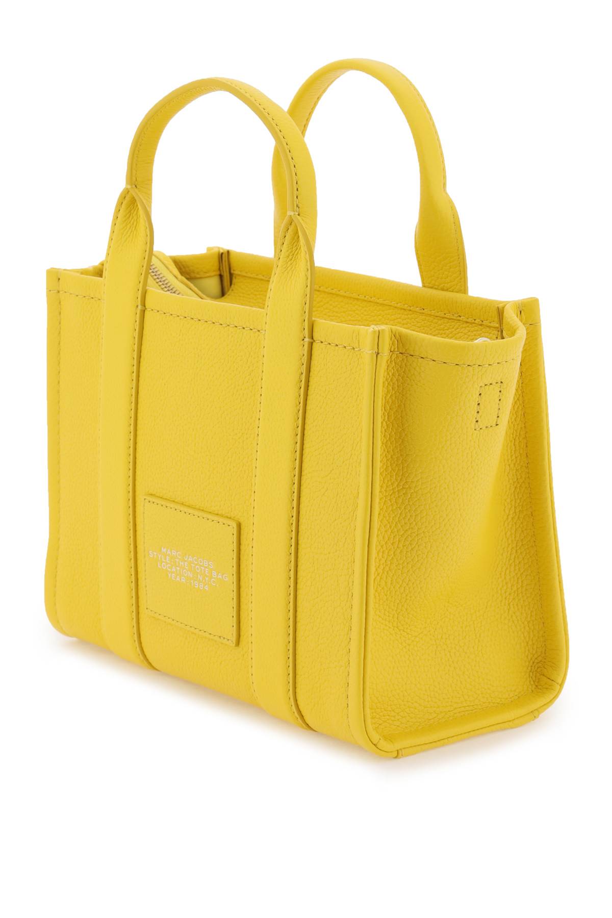 Marc Jacobs 'The Leather Small Tote Bag' Light Yellow-Bags & Luggage - Women's Bags - Top-Handle Bags-Marc Jacobs-os-Urbanheer