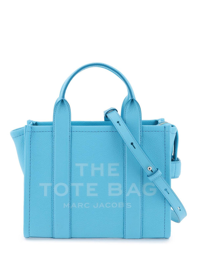 Marc Jacobs 'The Leather Small Tote Bag' Light Blue-Bags Handbags-Marc Jacobs-os-Urbanheer