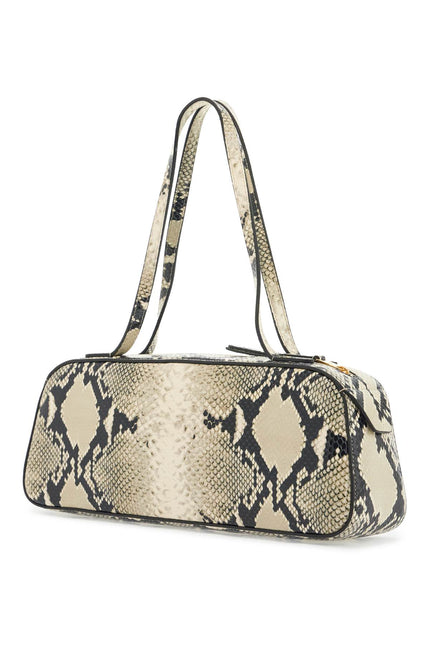 Khaite simona python leather shoulder bag