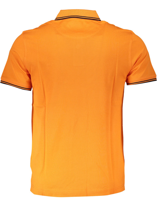 HARMONT & BLAINE MEN'S ORANGE SHORT SLEEVED POLO SHIRT-1