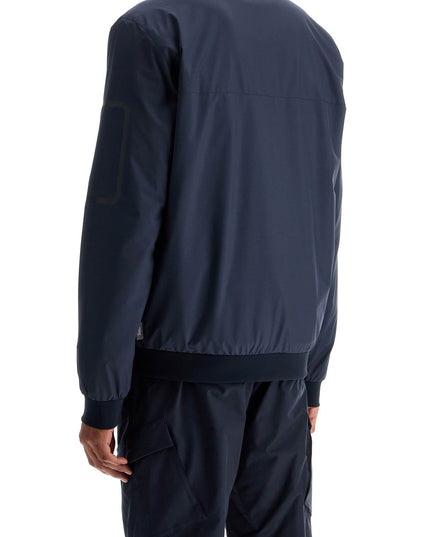 HERNO bomber in poliestere blu scuro con gore windstopper impermeabile