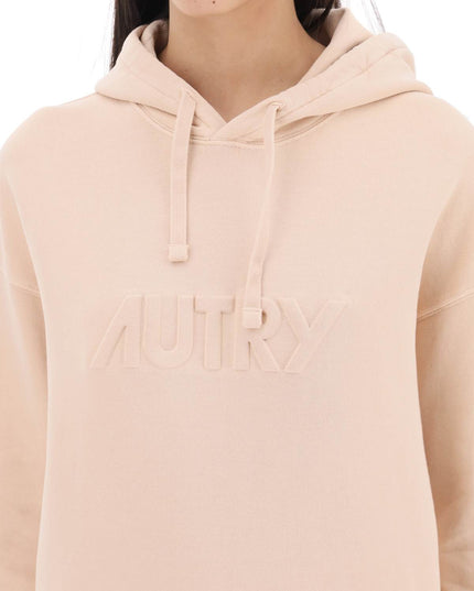 Autry Felpa Con Cappuccio E Logo In Rilievo-Hoodie-AUTRY-Urbanheer