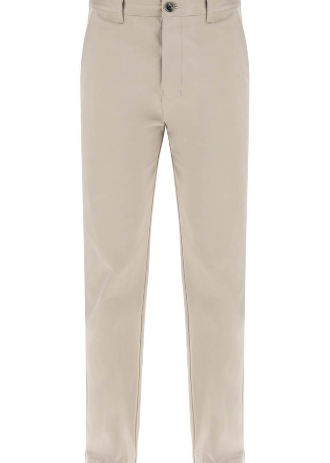 Ami Alexandre Matiussi cotton satin chino pants in