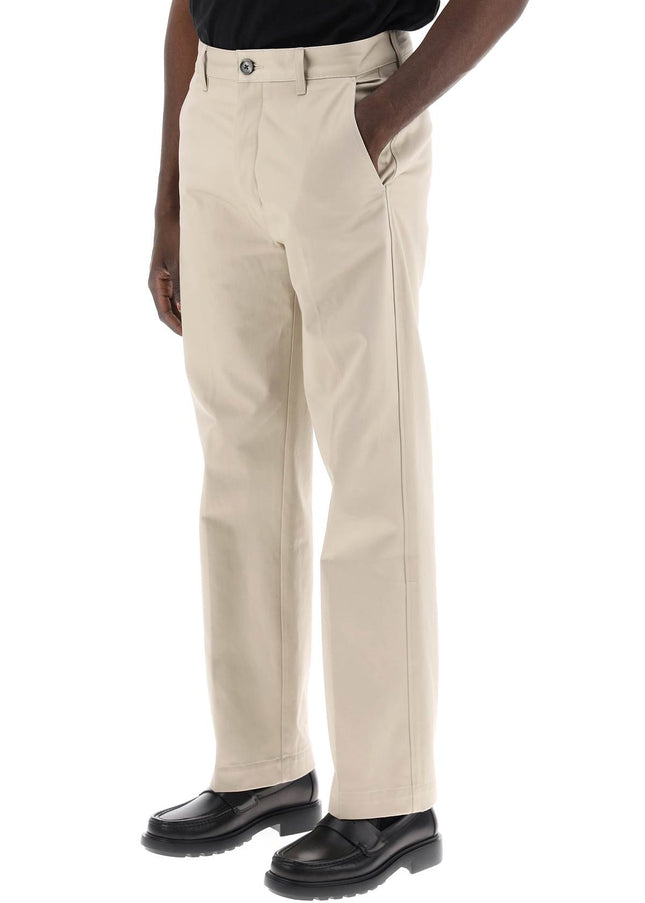 Ami Alexandre Matiussi cotton satin chino pants in