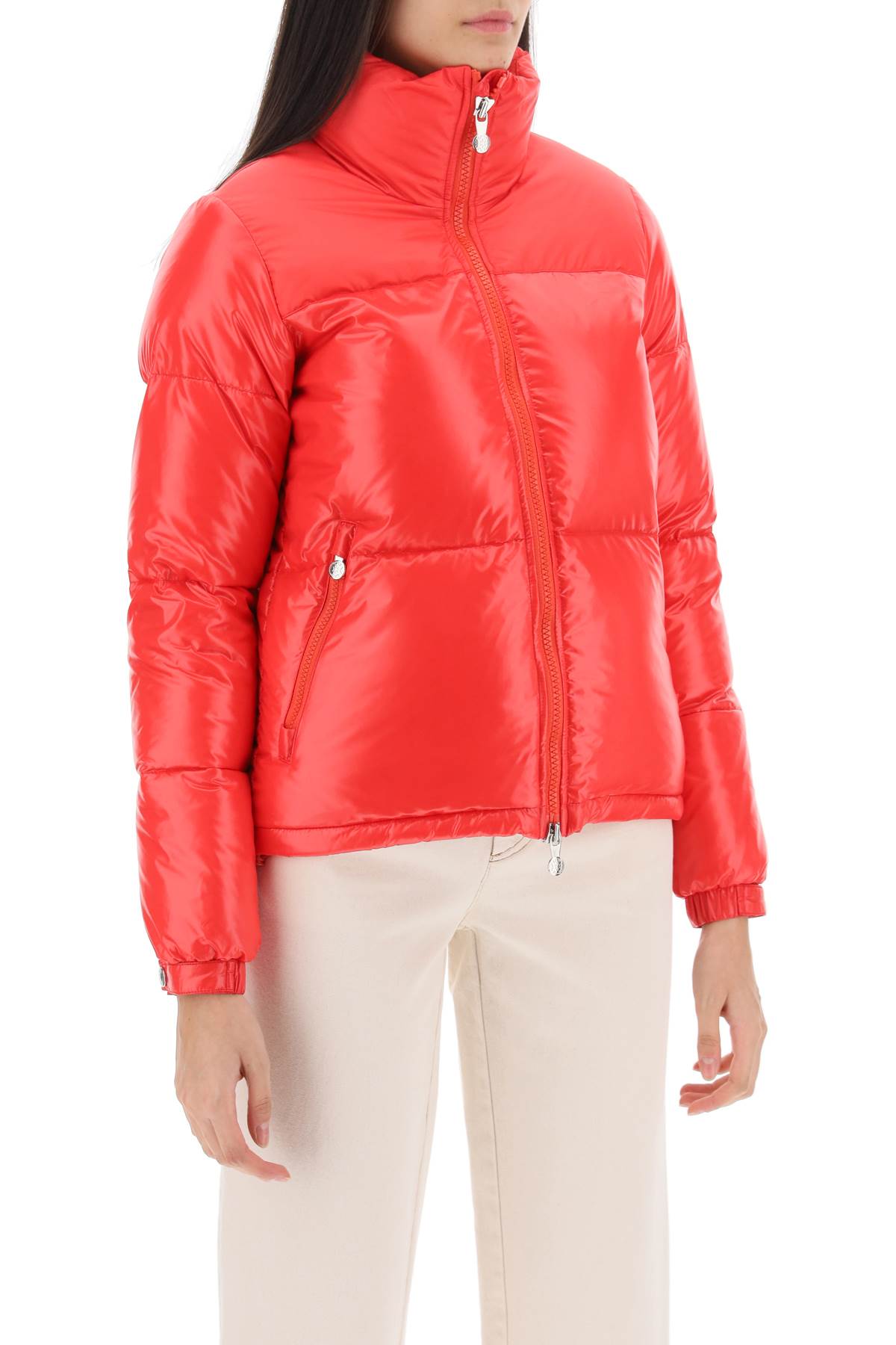 Red Pyrenex 'Goldin 2' Short Down Jacket-Pyrenex-Urbanheer