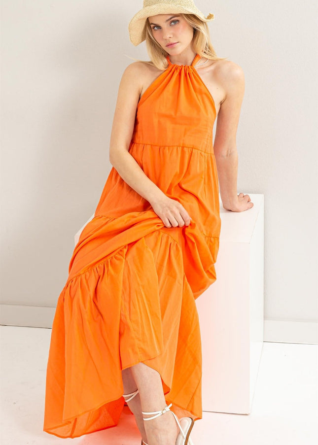 HYFVE Halter Neck Cover Up Maxi Dress