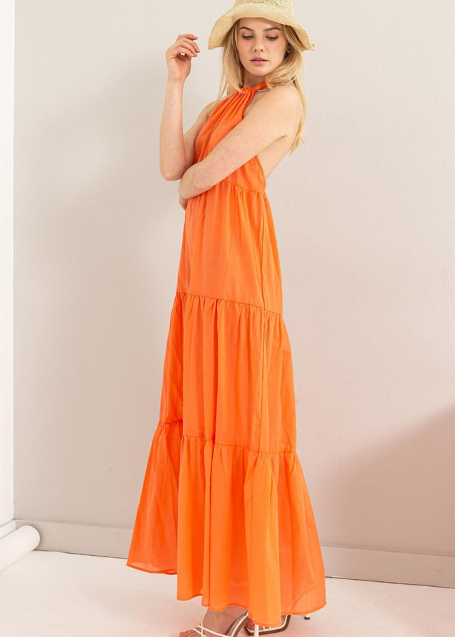 HYFVE Halter Neck Cover Up Maxi Dress