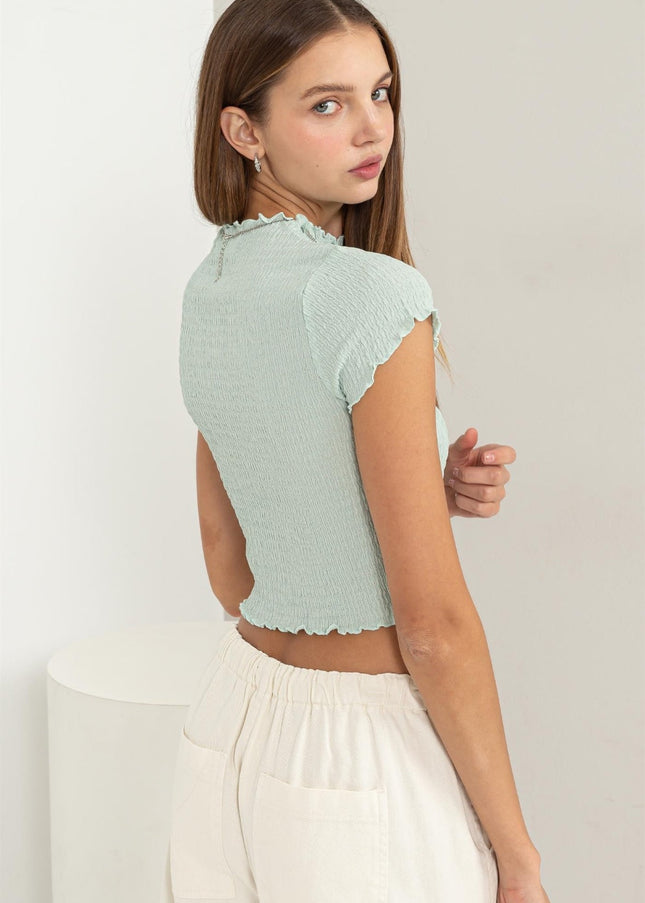 HYFVE Lettuce Hem Crop Top