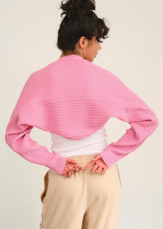 HYFVE Ribbed Knit Bolero Cardigan