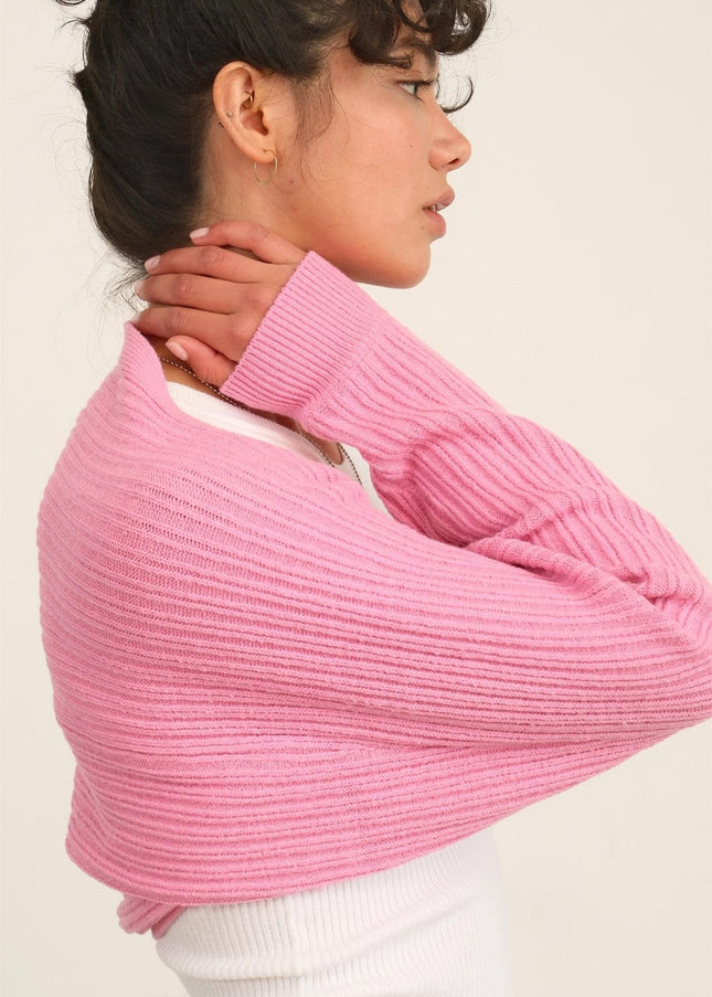 HYFVE Ribbed Knit Bolero Cardigan