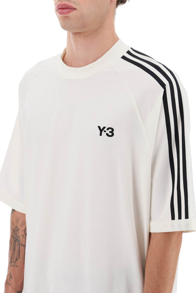 Y -3 3-Stripes Crew-Neck T-Shirt Mixed Colours-Y-3-Urbanheer