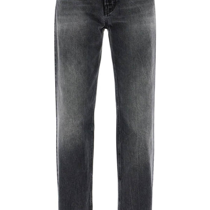 Haikure "korean straight-cut jeans - Grey