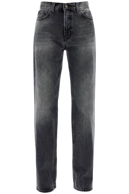 Haikure "korean straight-cut jeans - Grey