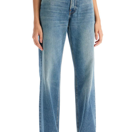 Haikure korean straight leg jeans - Blue