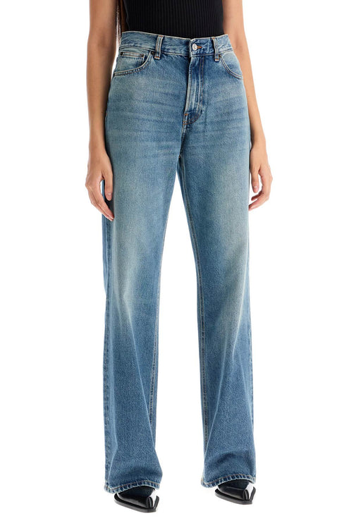 Haikure korean straight leg jeans - Blue