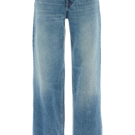 Haikure korean straight leg jeans - Blue