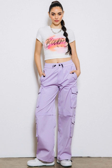 Haley Cargo Pants Lilac