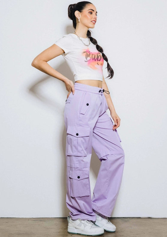 Haley Cargo Pants Lilac