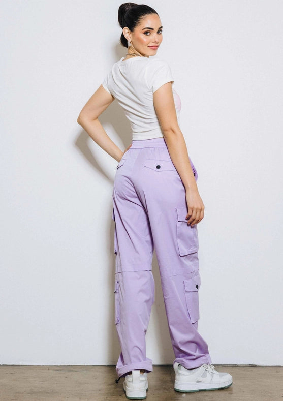 Haley Cargo Pants Lilac