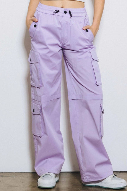 Haley Cargo Pants Lilac