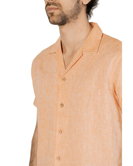 Hamaki-Ho Orange Linen Shirt