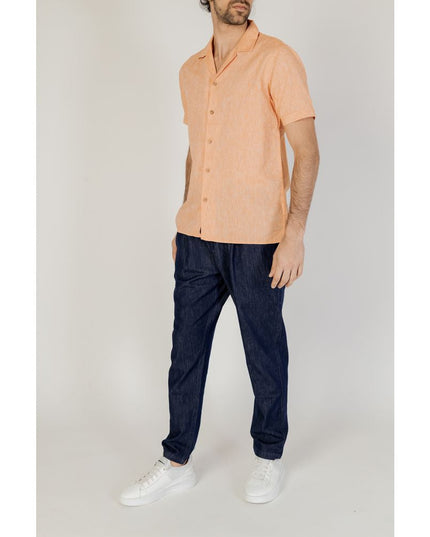 Hamaki-Ho Orange Linen Shirt