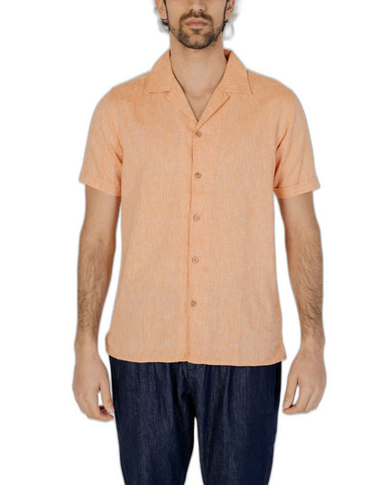 Hamaki-Ho Orange Linen Shirt