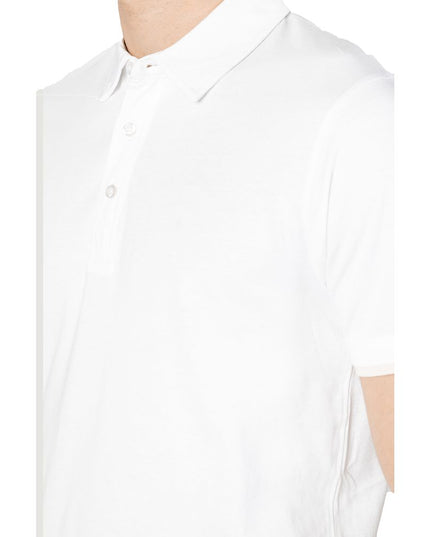 Hamaki-Ho White Cotton Polo Shirt