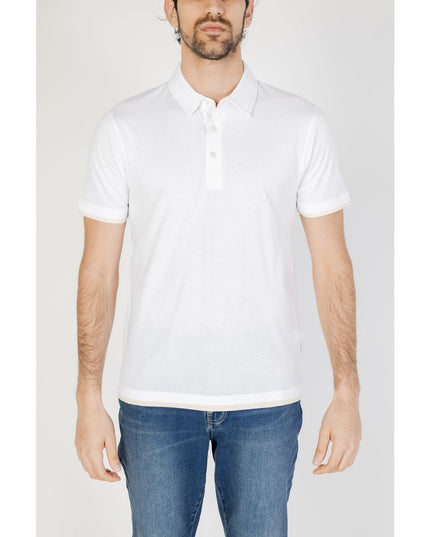 Hamaki-Ho White Cotton Polo Shirt