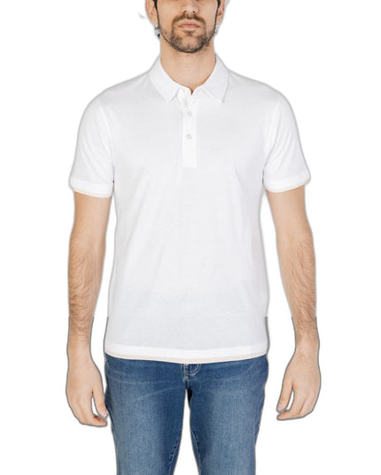 Hamaki-Ho White Cotton Polo Shirt