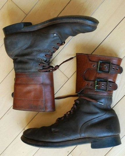 Handmade Men's Genuine Leather Army Boots