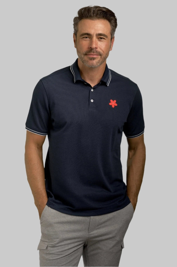 Happy Polo Shirt - Navy