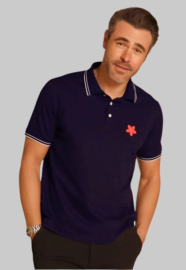 Happy Polo Shirt - Navy