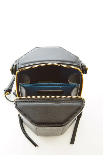 Harper Black Leather Bucket Bag