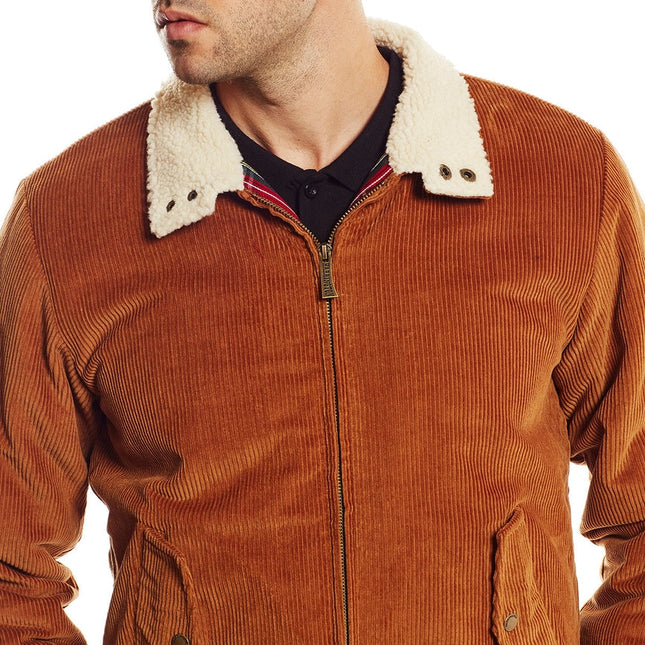 Harrington Caramel Velvet Jacket