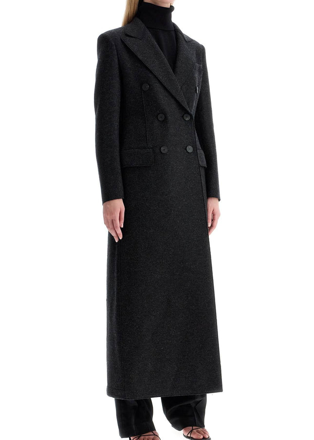 Harris Wharf London double-breasted pressed wool coat