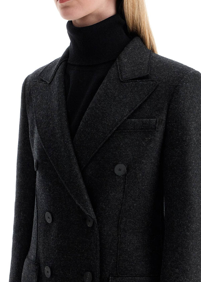 Harris Wharf London double-breasted pressed wool coat