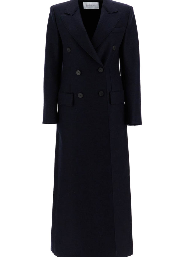 Harris Wharf London double-breasted pressed wool coat