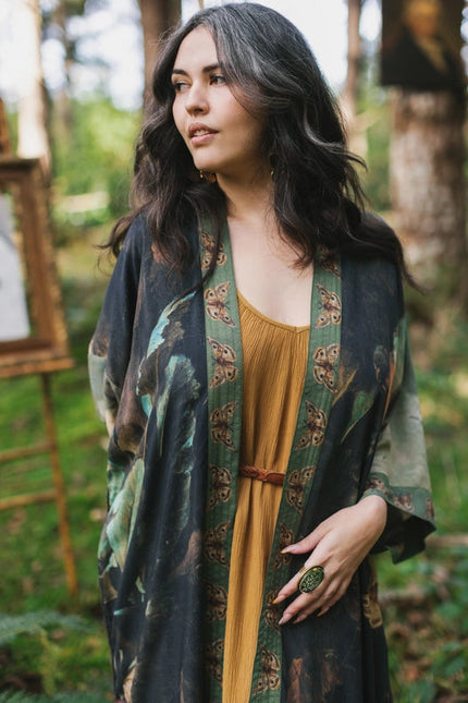 Heartwork Artisan Bamboo Duster Kimono Robe